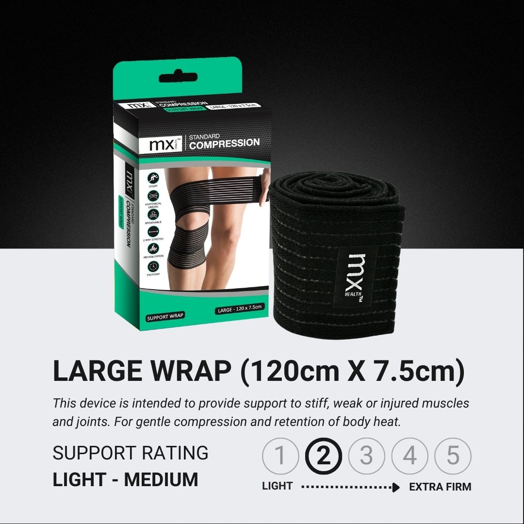 MX76124 Compression wrap large Details of support